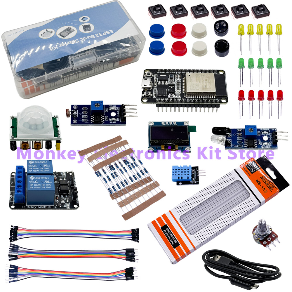 Esp32 Smart Home Kit - ESP32 Basisstartpakket Projectleerkit met tutorials Basisstartpakket