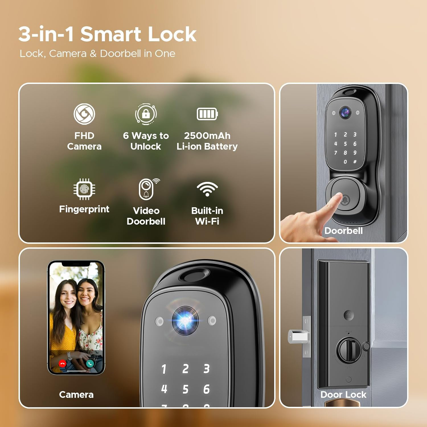 Tuya Wifi Slimme Deurvergrende - Smart Door Lock Wifi recensie en prijs