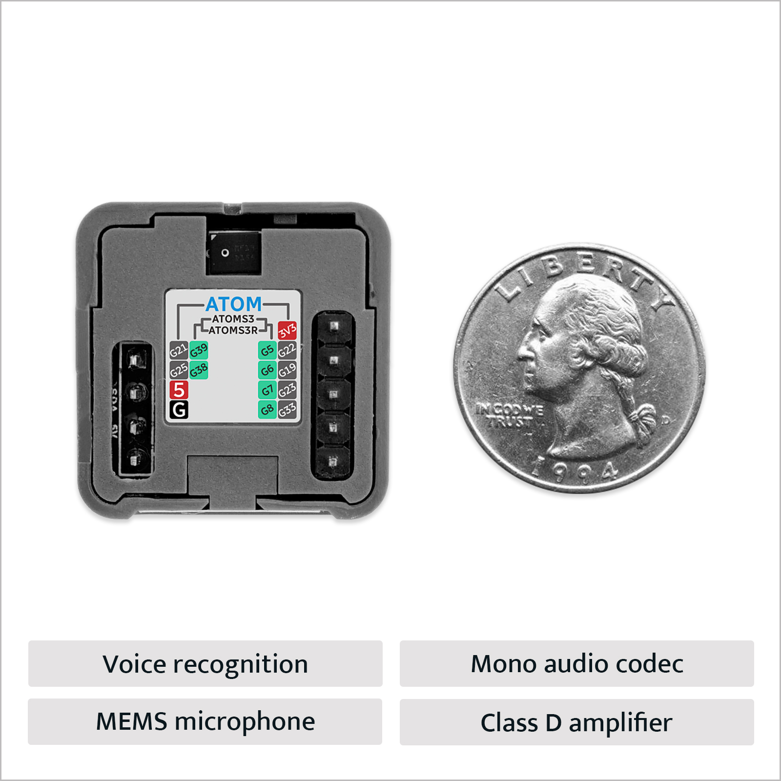 M5Stack Officiële Atomic Voice - Electronics Project Kit recensie en prijs