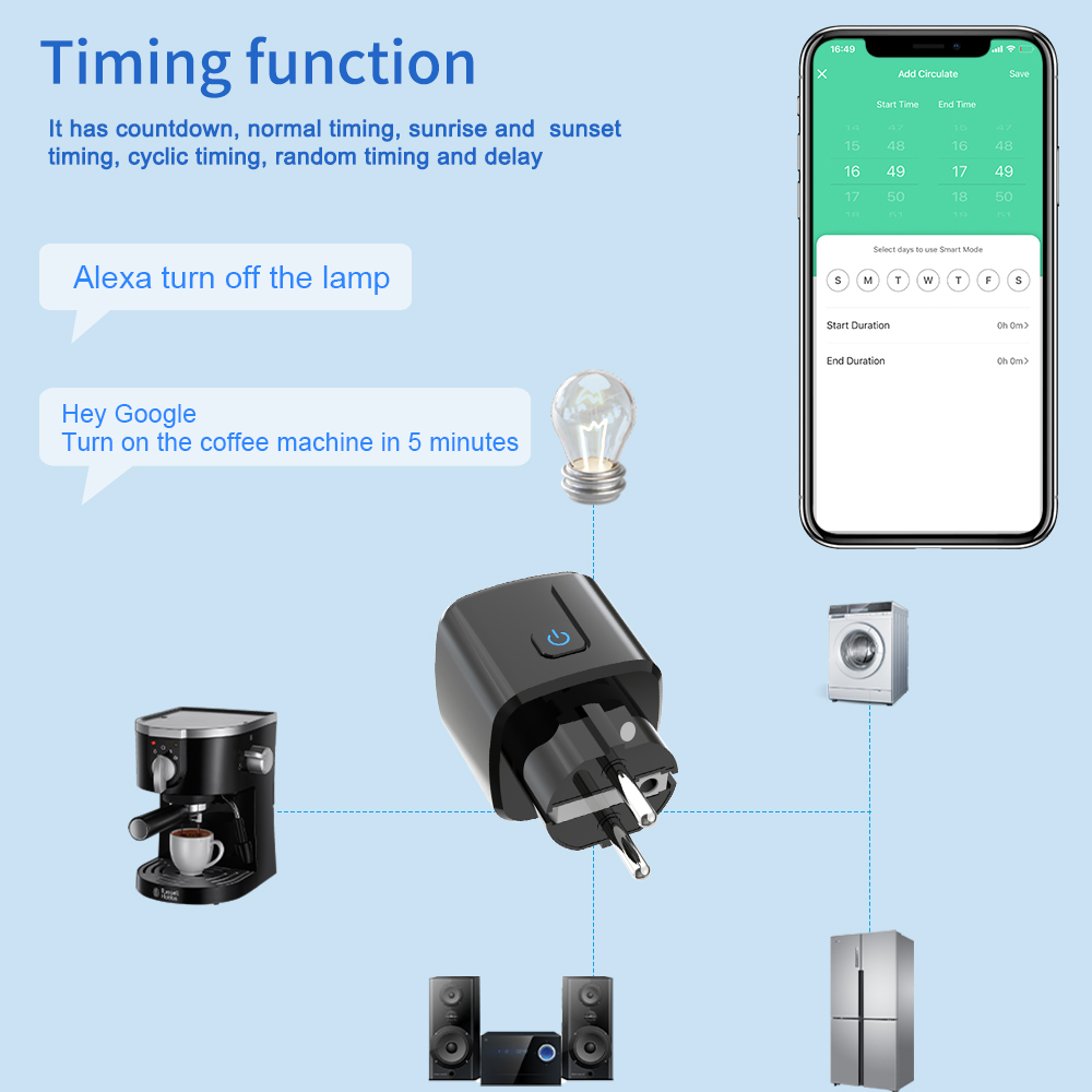 Tuya Smart Socket WiFi-afstand - Wifi Smart Plug recensie en prijs