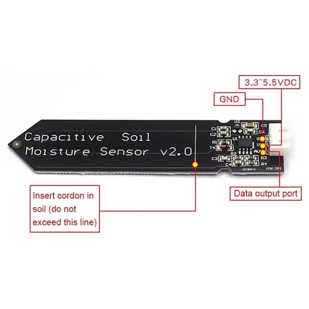 5/10PCS Capacitieve Bodemvocht - Sensor Kit Arduino recensie en prijs