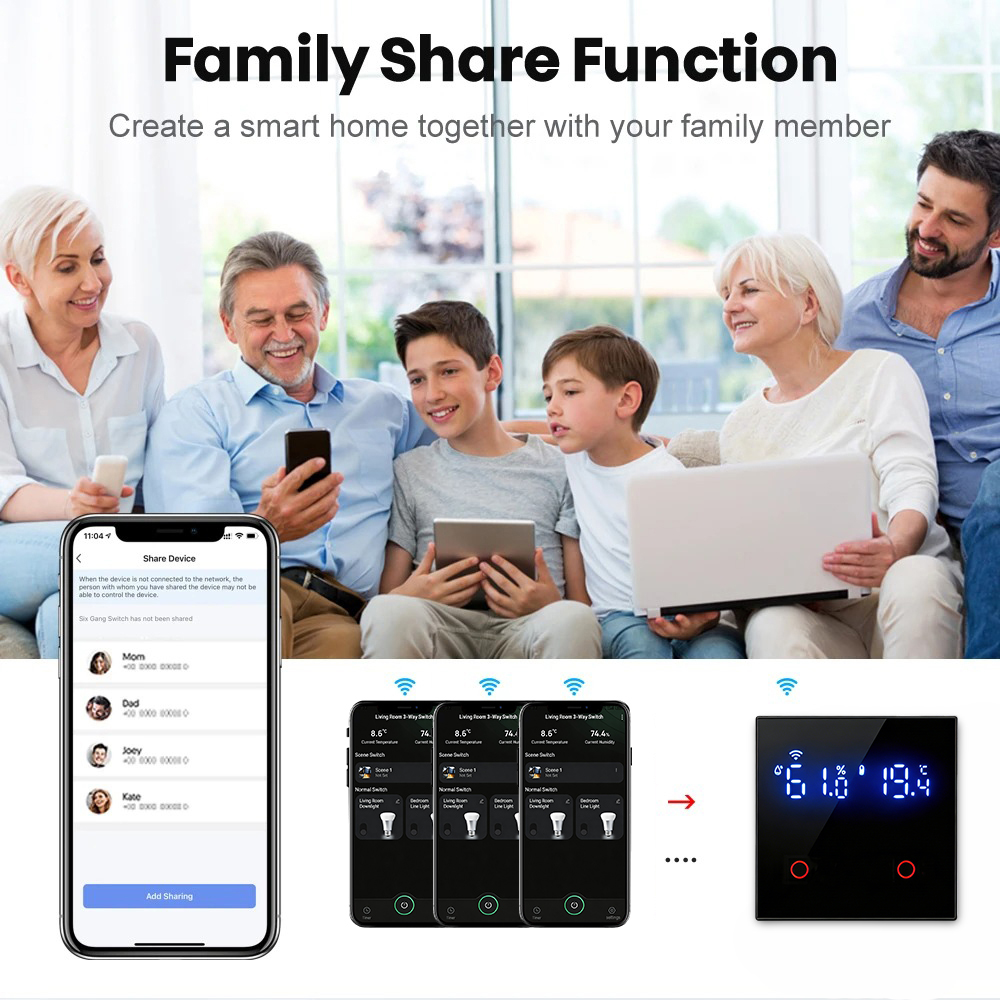 RKHK 1/2/3/4 Gang WiFi Smart E - Smart Light Switch Wifi recensie en prijs