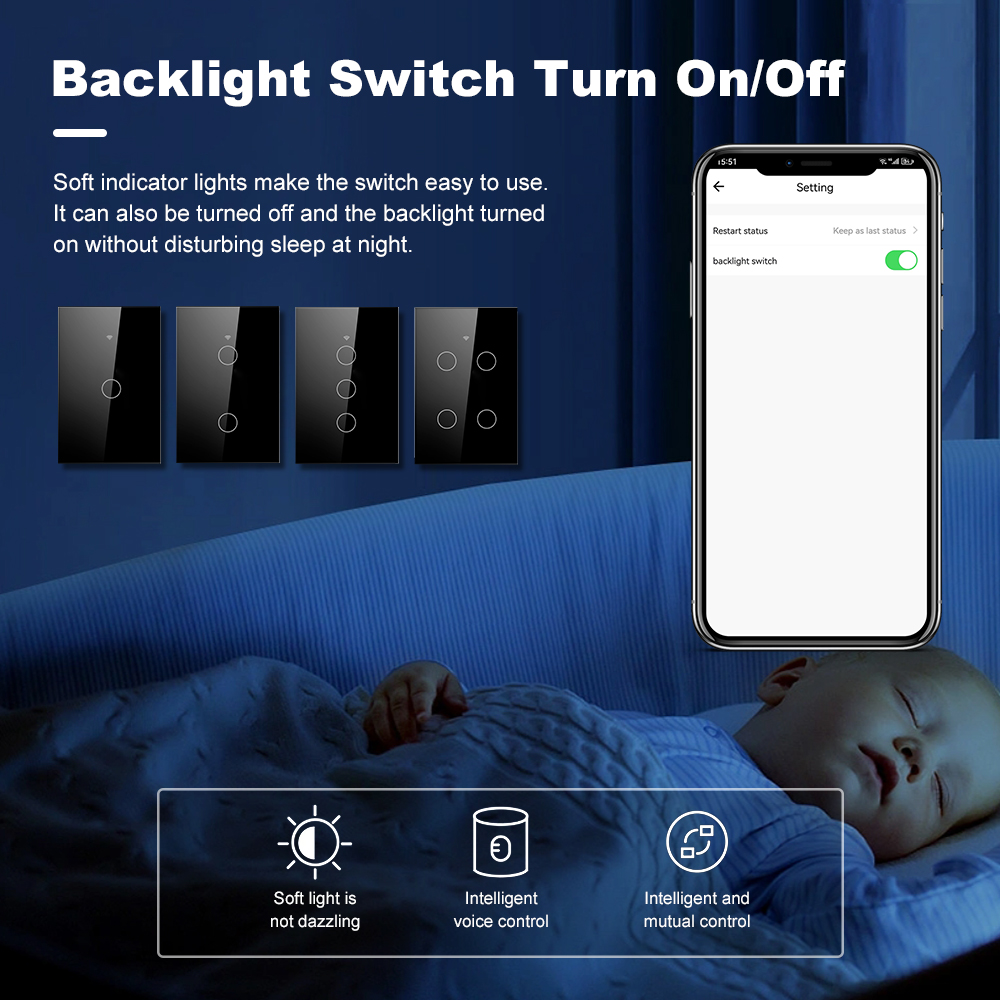 Smart Life Wifi+Bluetooth Touc - Smart Light Switch Wifi recensie en prijs