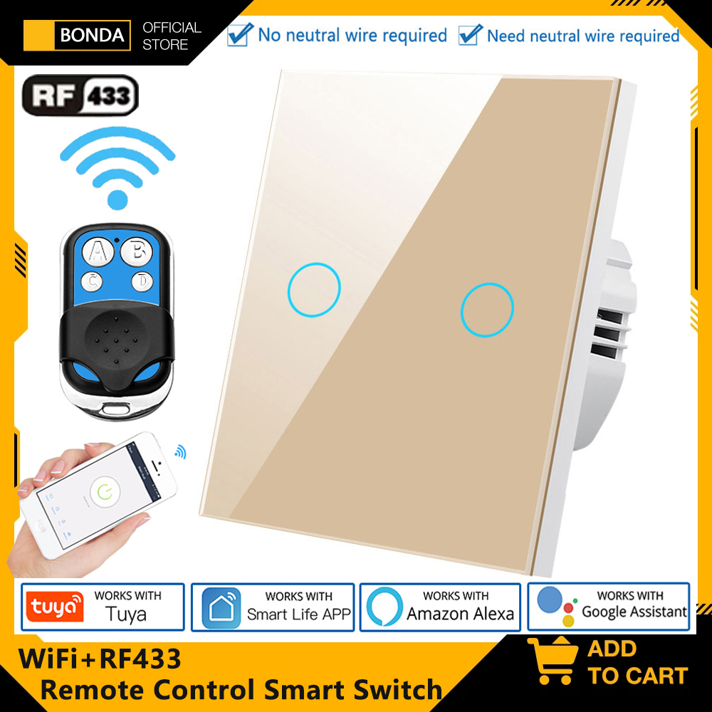 Tuya EU WiFi + RF433 Slimme af - Smart Light Switch Wifi recensie en prijs
