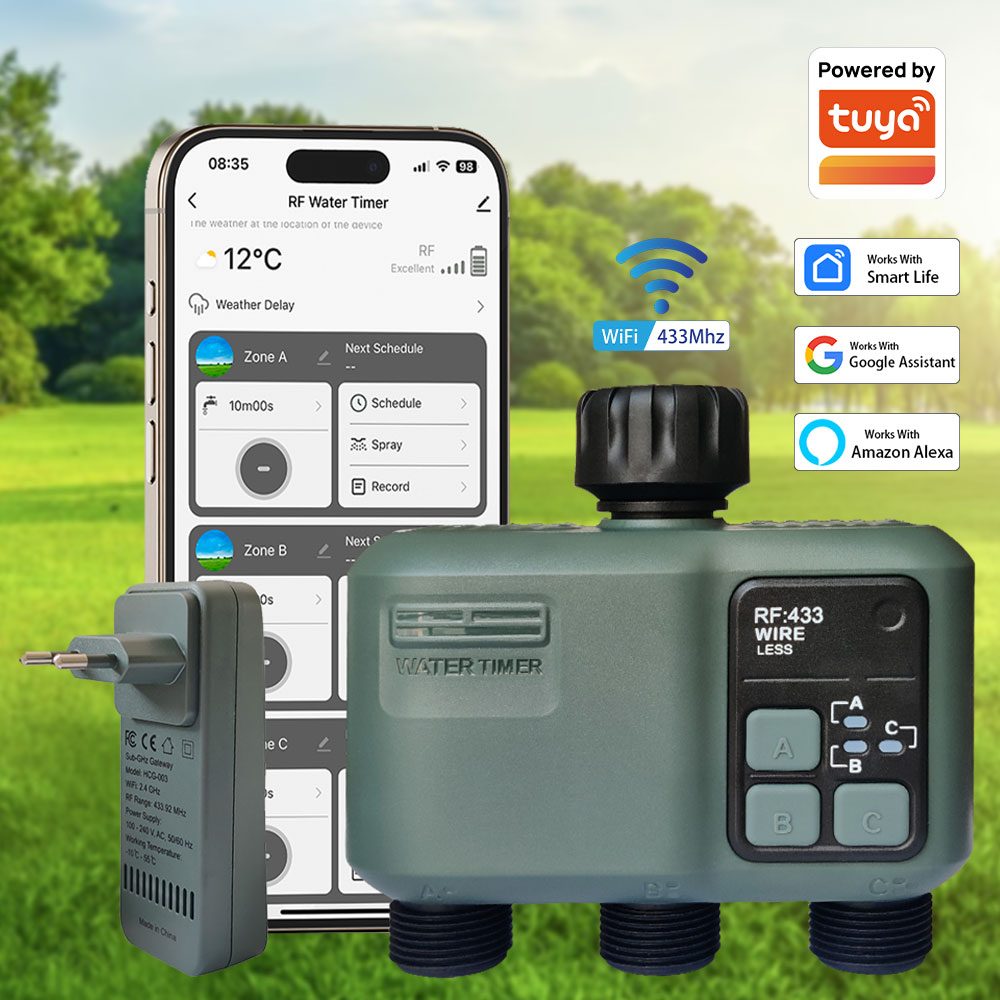 Tuya Wifi+RF433 3-uitlaat wate - Wifi Smart Plug recensie en prijs